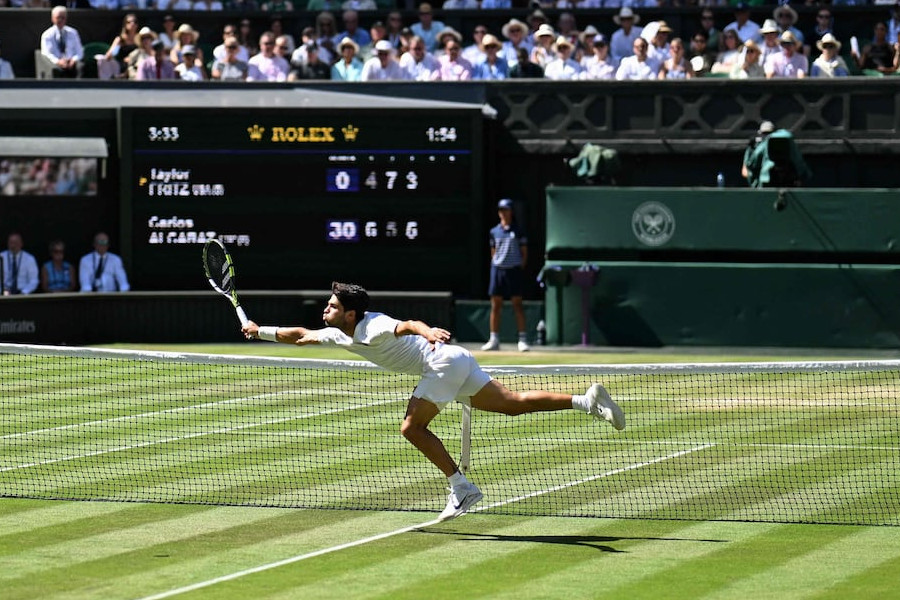 Aksi Memukau Alcaraz Singkirkan Fritz di Semifinal Wimbledon